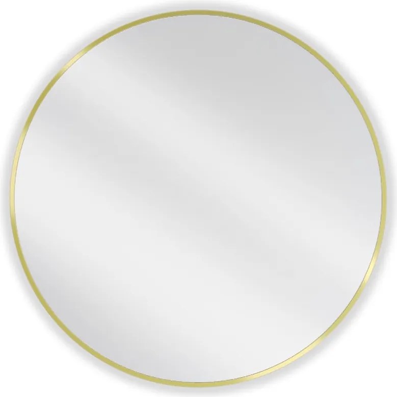Mexen Loft ronde badkamer spiegel 80 cm, gouden frame - 9850-080-080-000-50