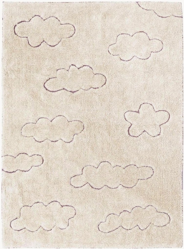 Kindervloerkleed Clouds, handgeweven en wasbaar
