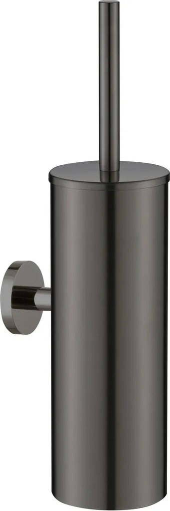 Plieger Vigo toiletborstel met deksel geborsteld gunmetal