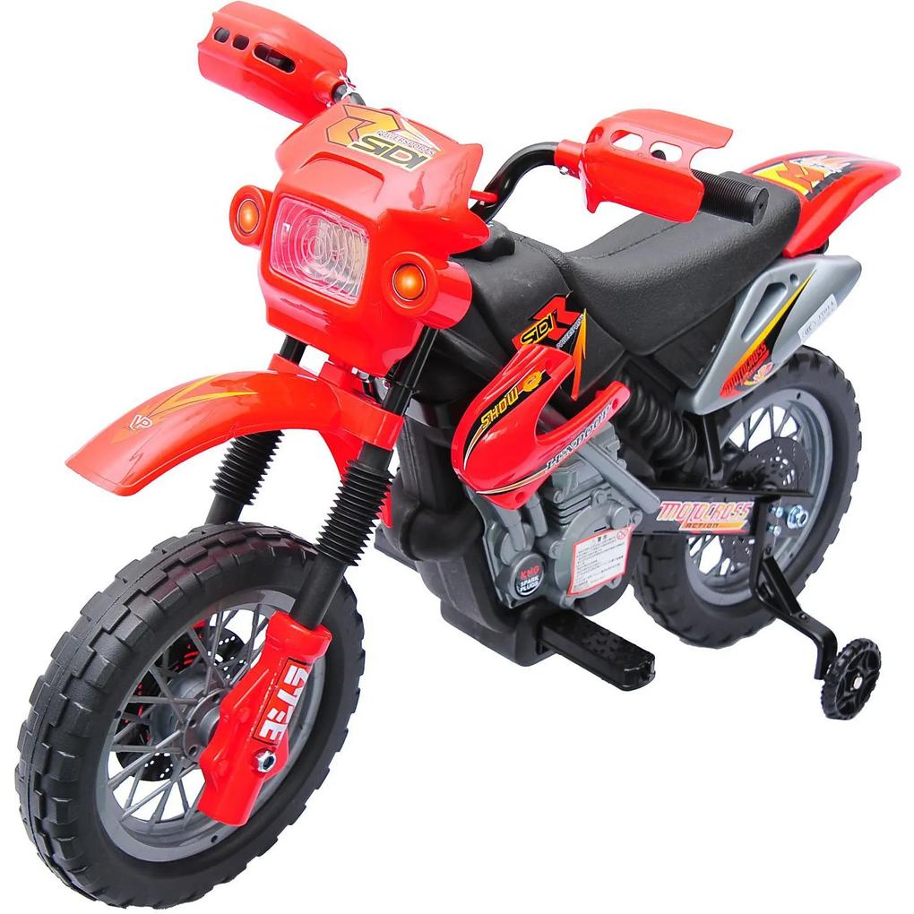 HOMdotCOM Elektrische kinderfiets Motorfiets - rood
