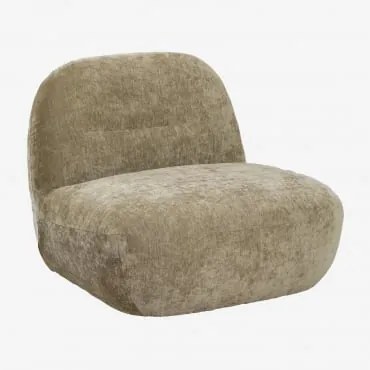 Draaifauteuil In Chenille Sernin Chenille Saliegroen - Sklum