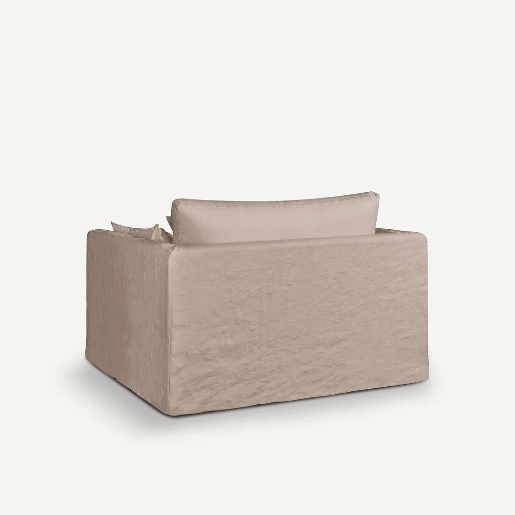 2-zitsbank in gekreukt linnen, Neo Kinkajou