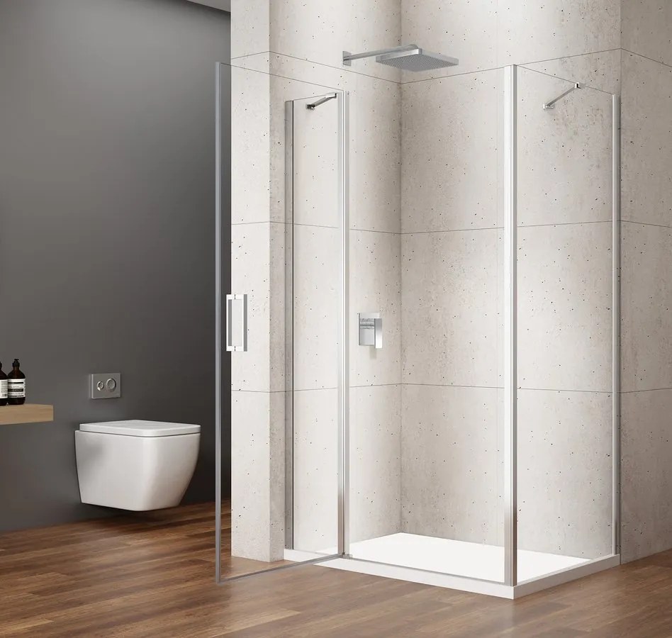 Gelco Loro douchecabine met draaideur 100x110cm chroom