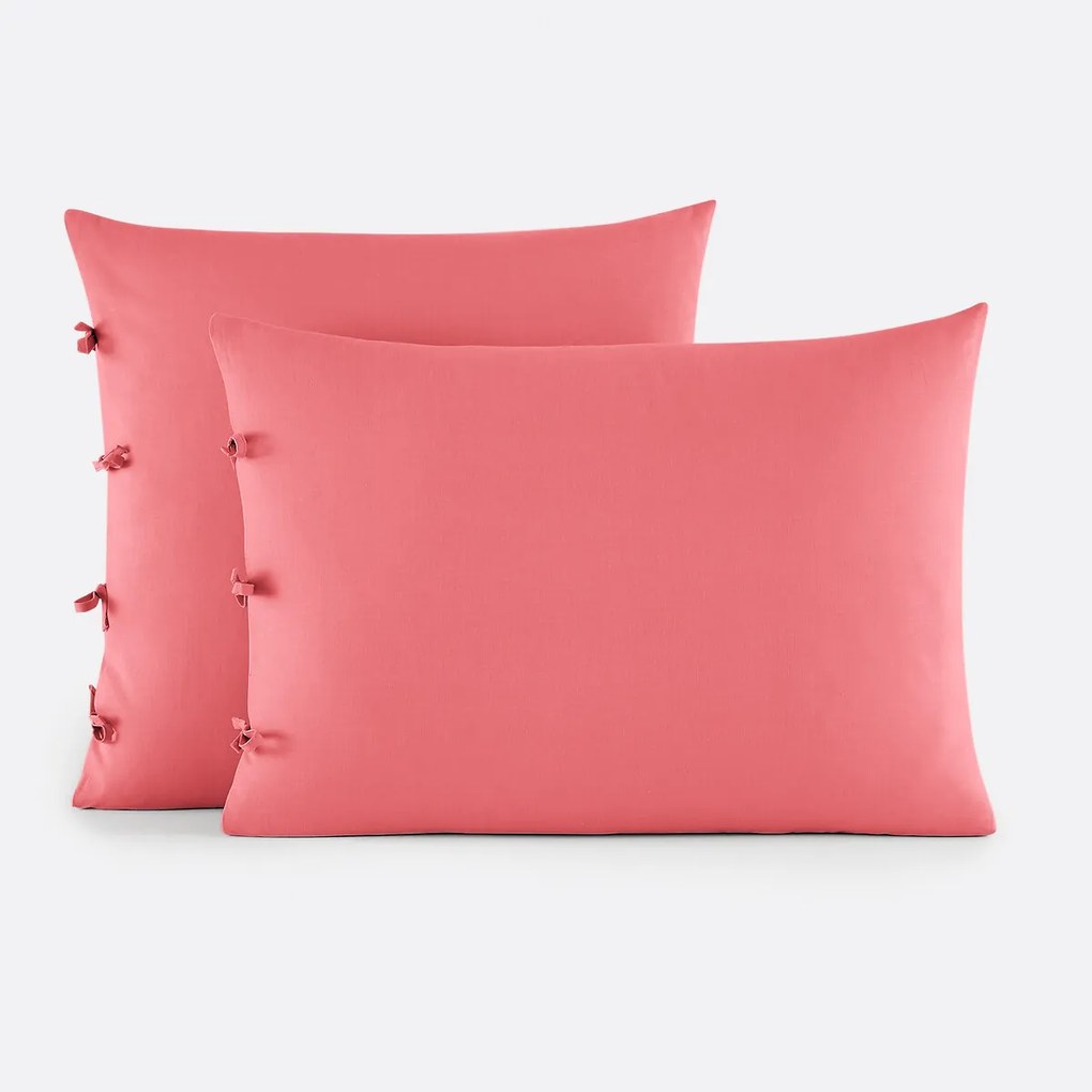 Effen kussensloop te strikken in katoen , Scenario