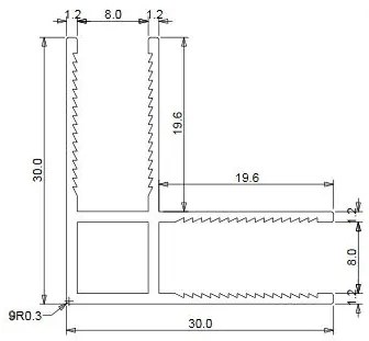 Mueller Slimline zijwand 30x200cm 8mm anti-kalk geborsteld messing goud