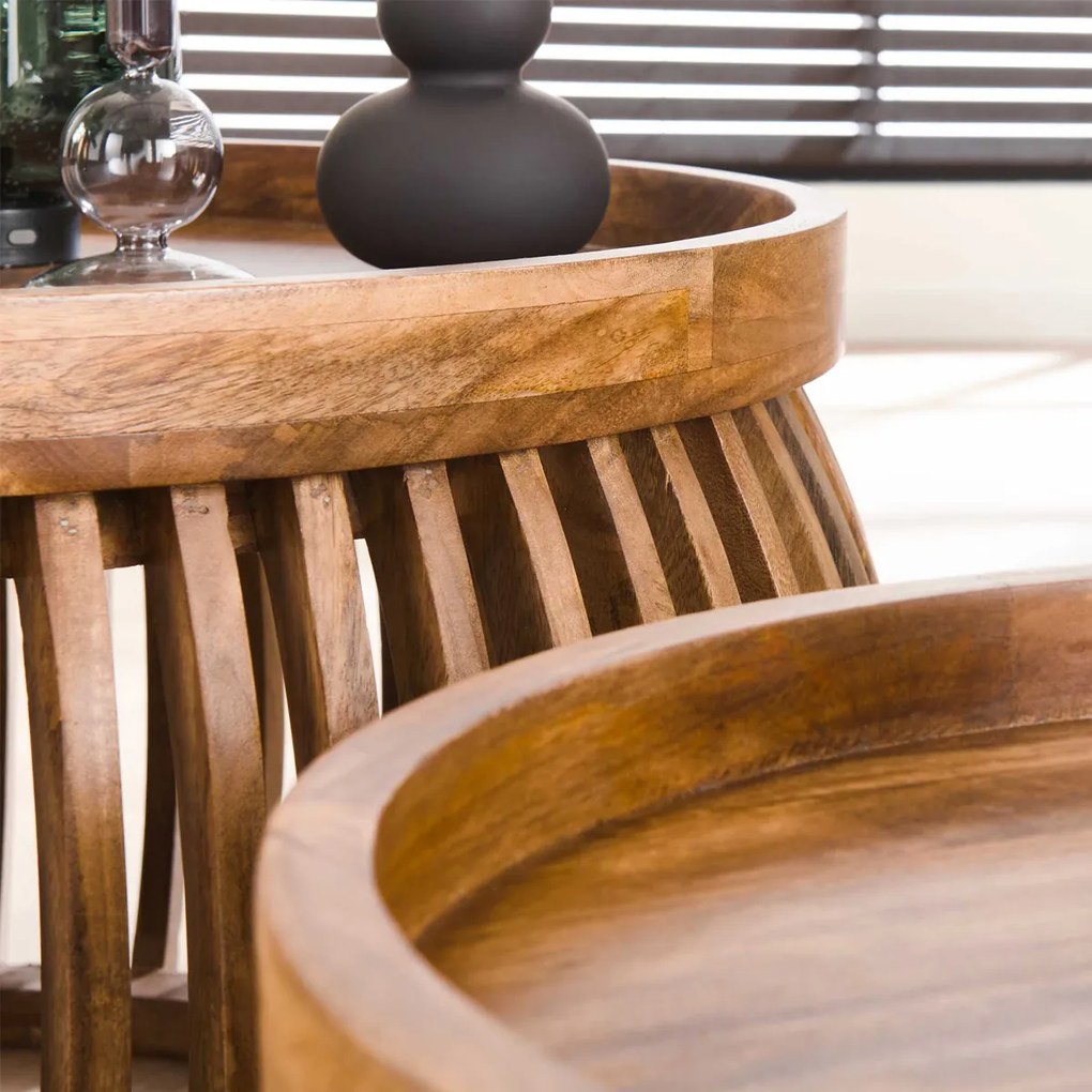Salontafel Set Van 2 Mangohout