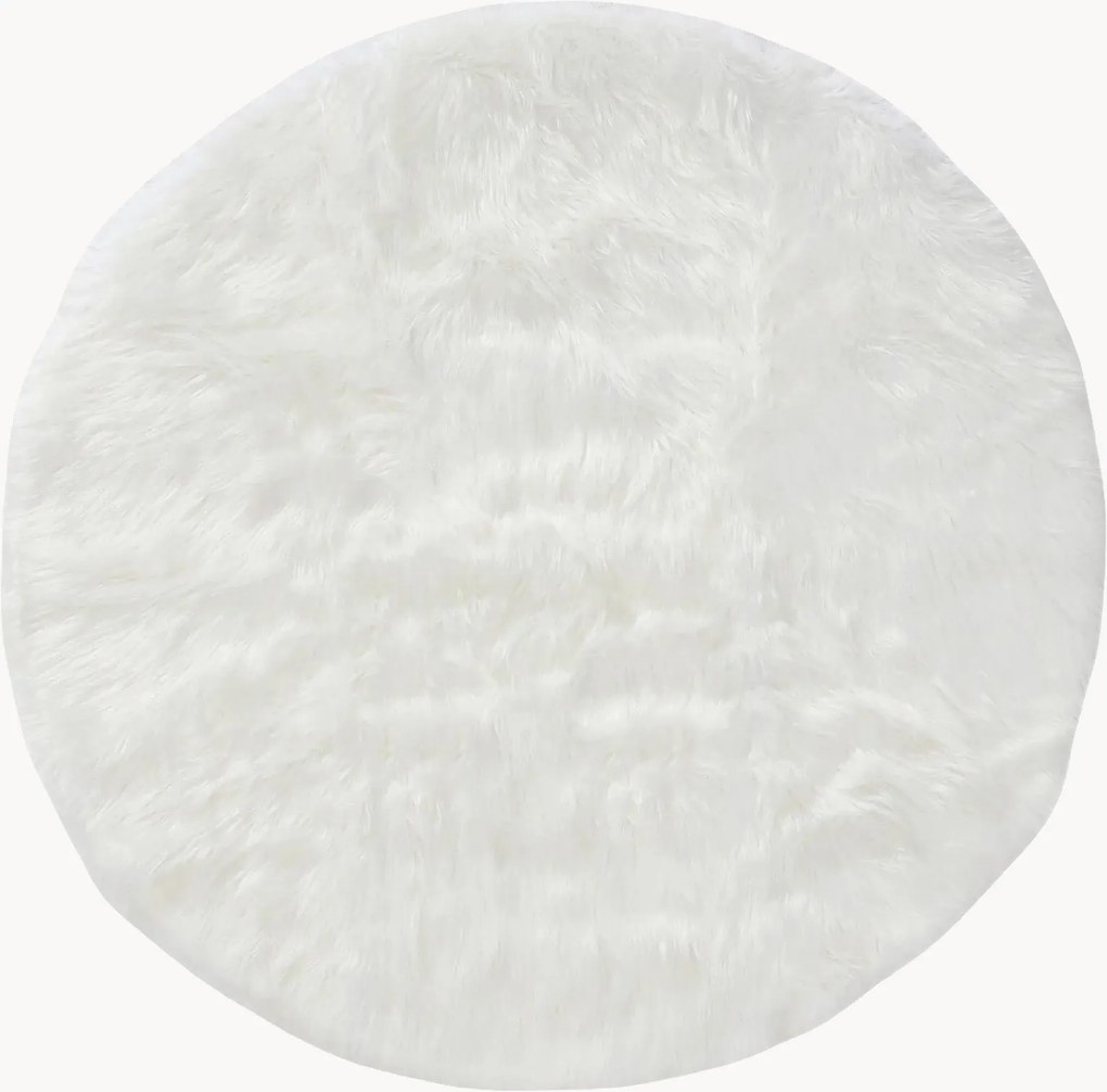 Rond vloerkleed Nanuk, wasbaar
