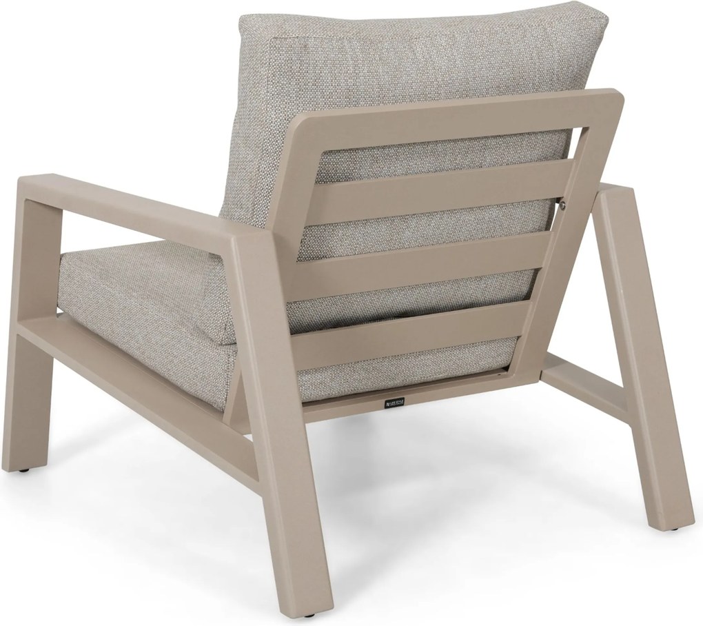 Stoel en Bank Loungeset 5 personen Aluminium Zand/Beige Lifestyle Garden Furniture Melone