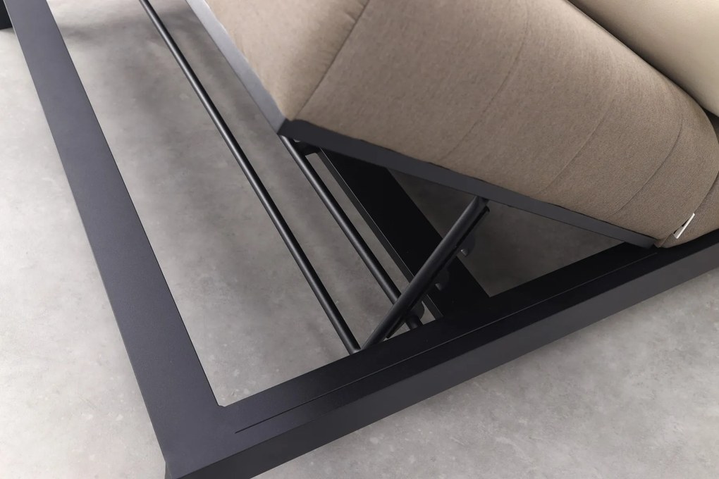 Mexico 2-persoons sunbrella ligbed - Taupe