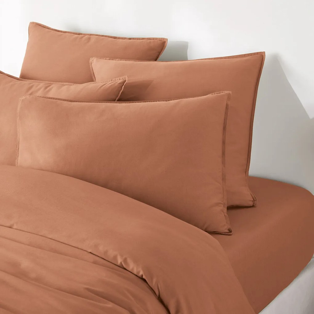 Effen kussensloop in gewassen katoen, Scenario