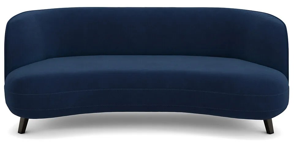 3-zits fluwelen bank, Rosebury, ontwerp Emmanuel Gallina