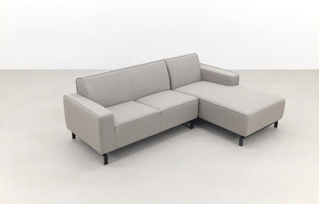 Boavista Sunbrella loungebank chaise longue - Nature Grey - 2-delig - links