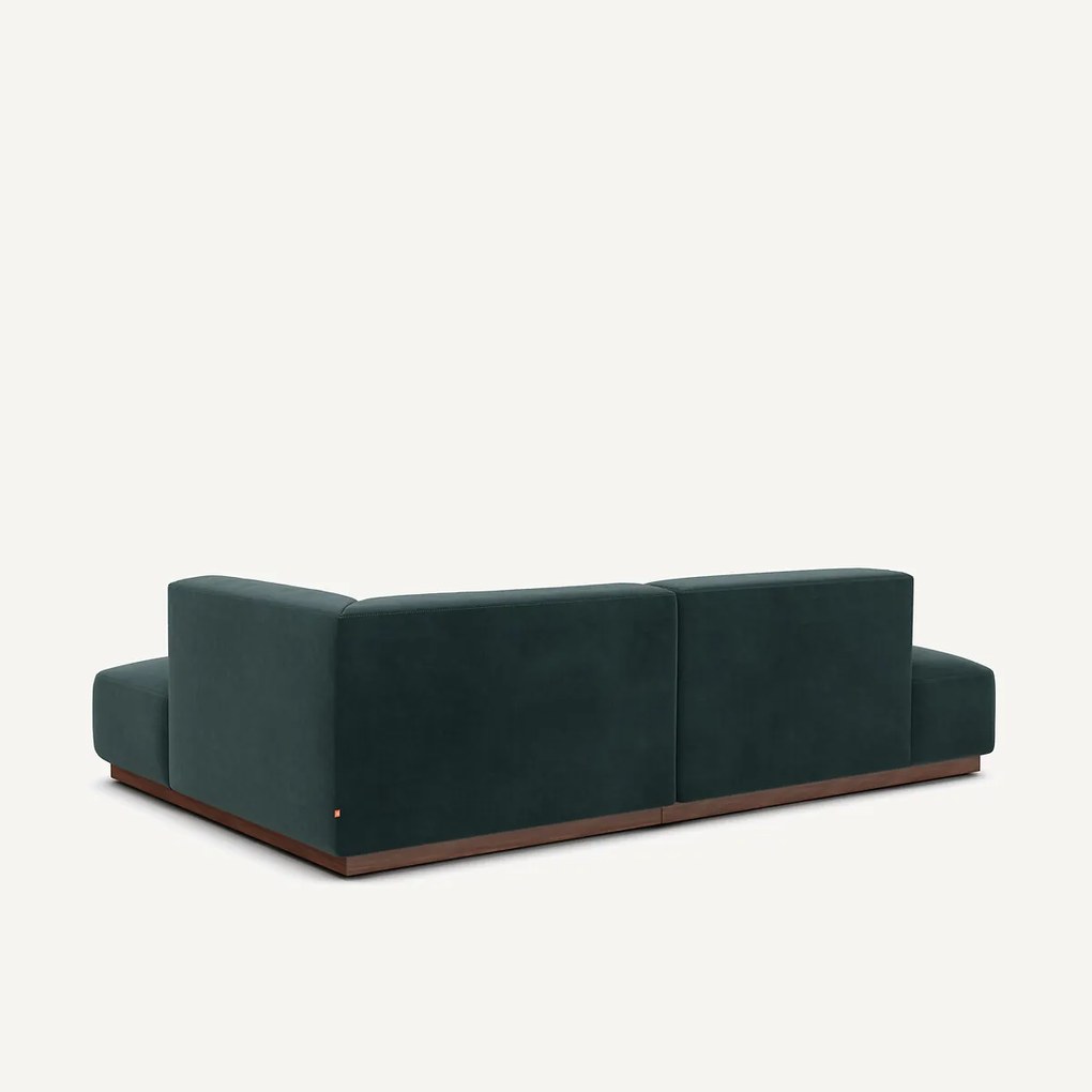 Rechter hoekbank in fluweel, Jacopo