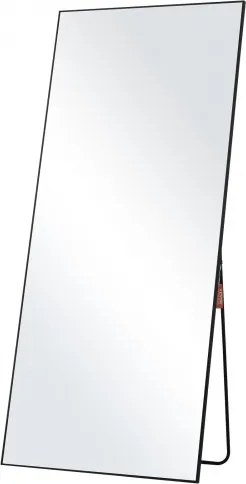 VEVOR Spiegel op ware grootte 180 x 78 cm Gehard glazen staande spiegel om op te hangen of neer te zetten met standaard Aluminiumlegering frame, Spiegel op ware grootte voor woonkamer en slaapkamer