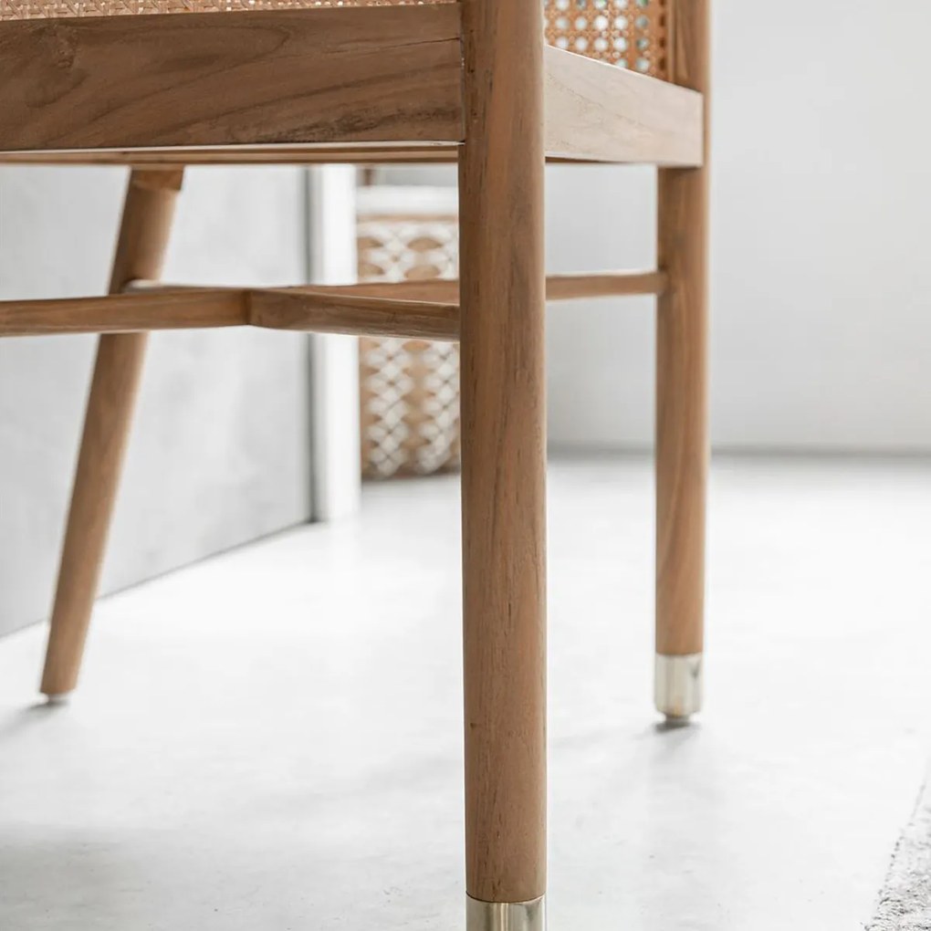 Must Living Castro Teak Stoel Met Webbing