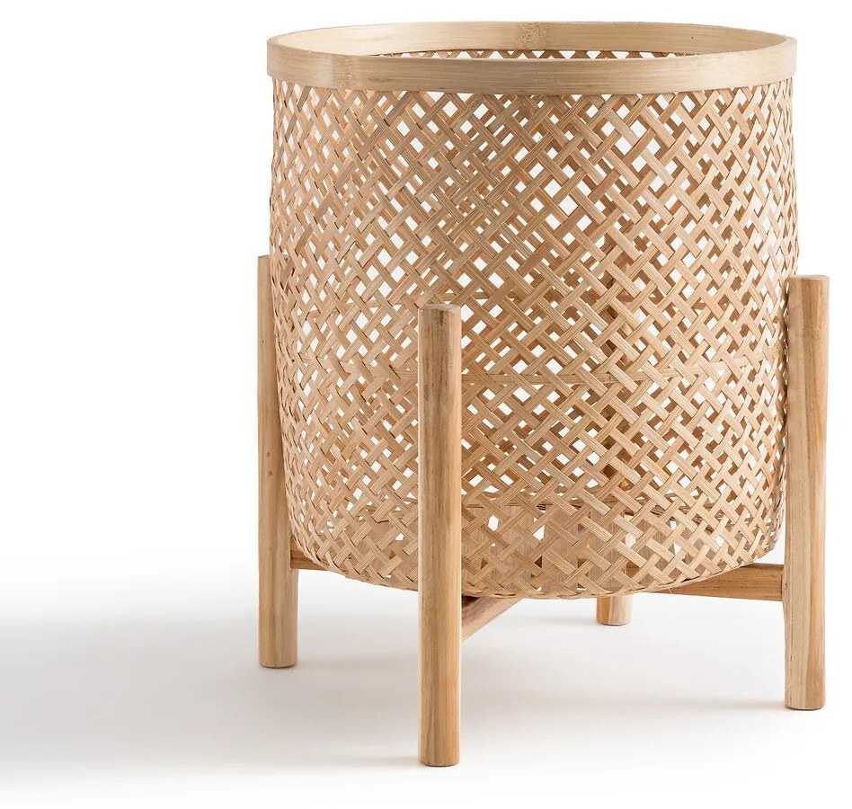 Bloempot op poot in bamboeØ40 cm, Bambu