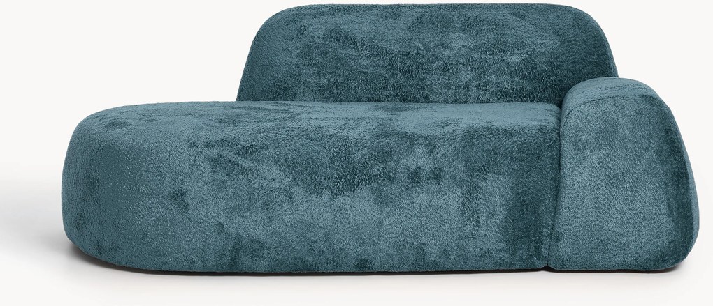 Teddy bouclé bank Wolke (2-zits) met chaise longue