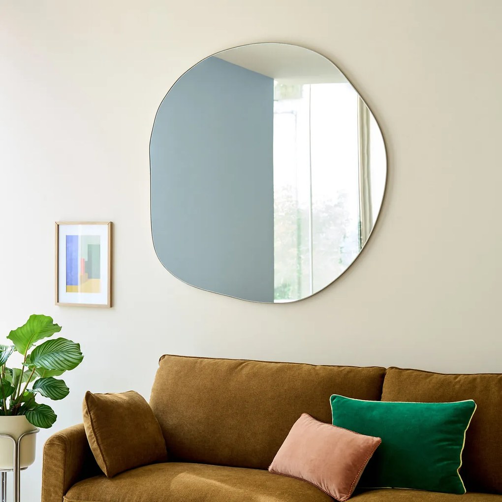 Spiegel in organische vorm 120x120 cm, Ornica