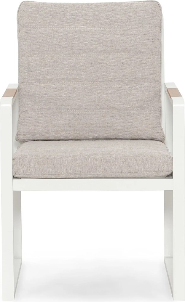 Tuinset 6 personen 240 cm Aluminium Wit Lifestyle Garden Furniture Alessio/Bradford