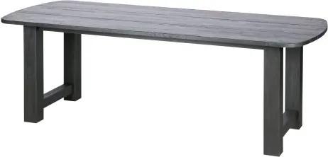 BePure Identity Eettafel 220x90 cm Eiken Blacknight - Eiken hout - BePure - Industrieel & robuust