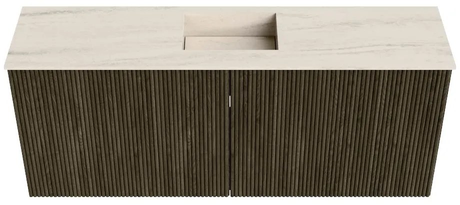 Mondiaz Joya DLux 100cm toiletmeubel shadow met wastafel faye midden 1 kraangat meli