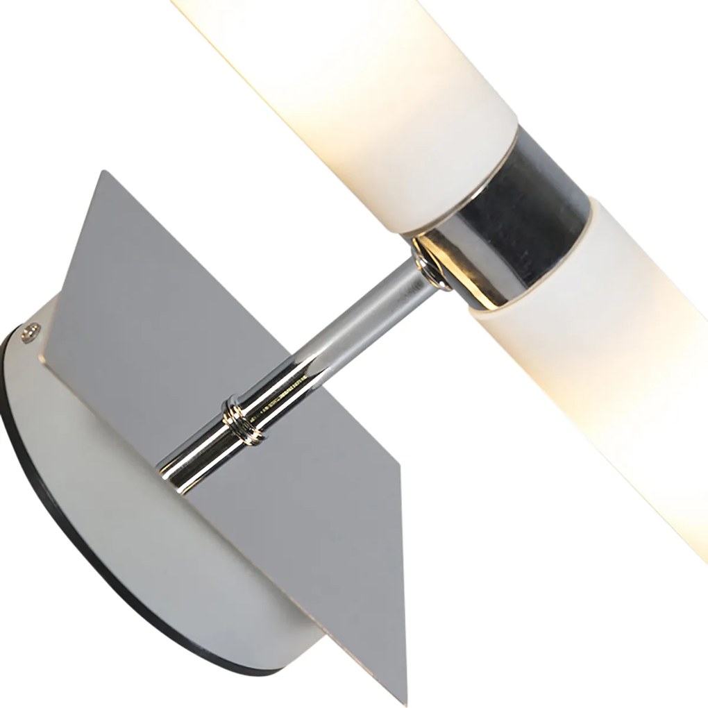 Smart wandlamp chroom IP44 incl. 2 Wifi G9 - Bath