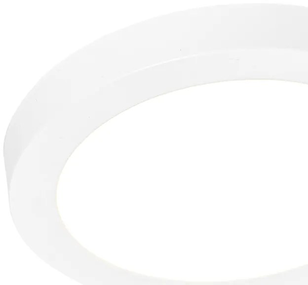 Buitenlamp Set van 6 In- of opbouwspot wit 18 cm incl. LED 3 staps dim to warm - Trans IP44 Buitenverlichting Lamp