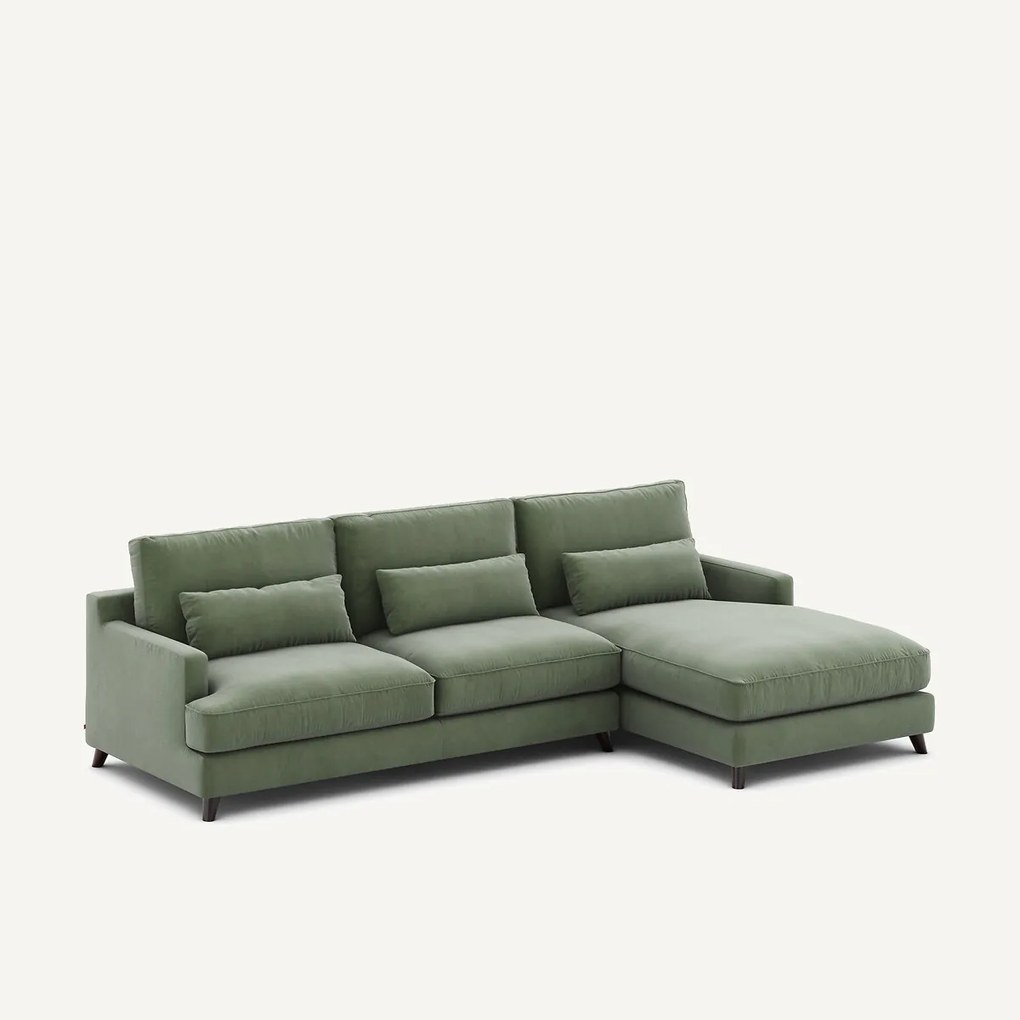 Hoekbank in fluweel, Alwine