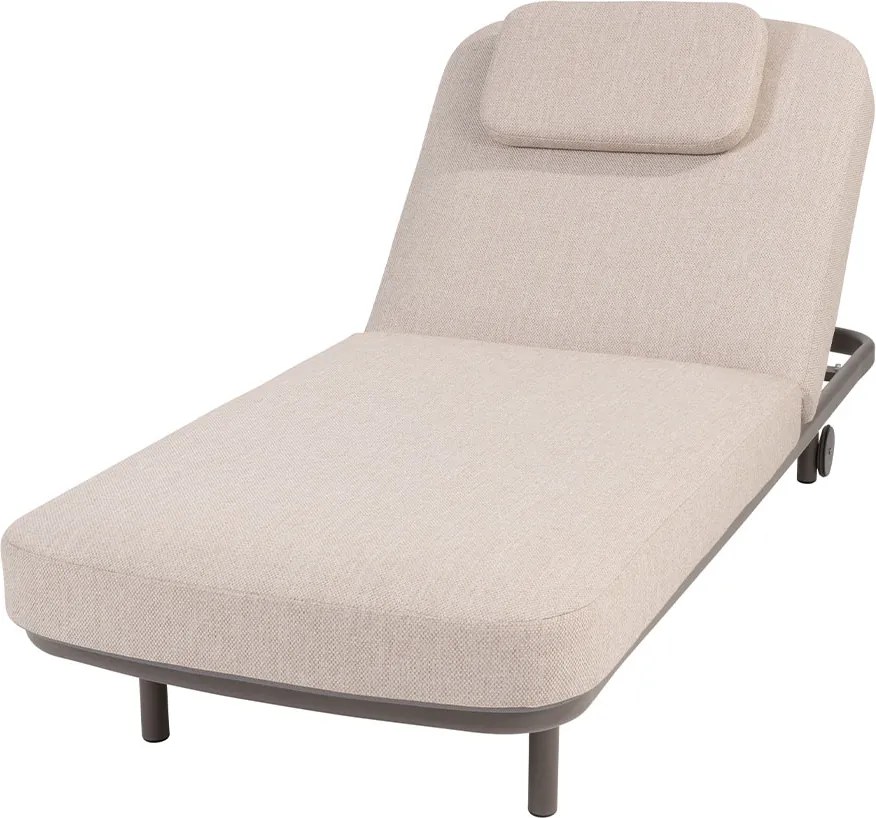 4 Seasons Milano sunbed terre with cushion and headrest