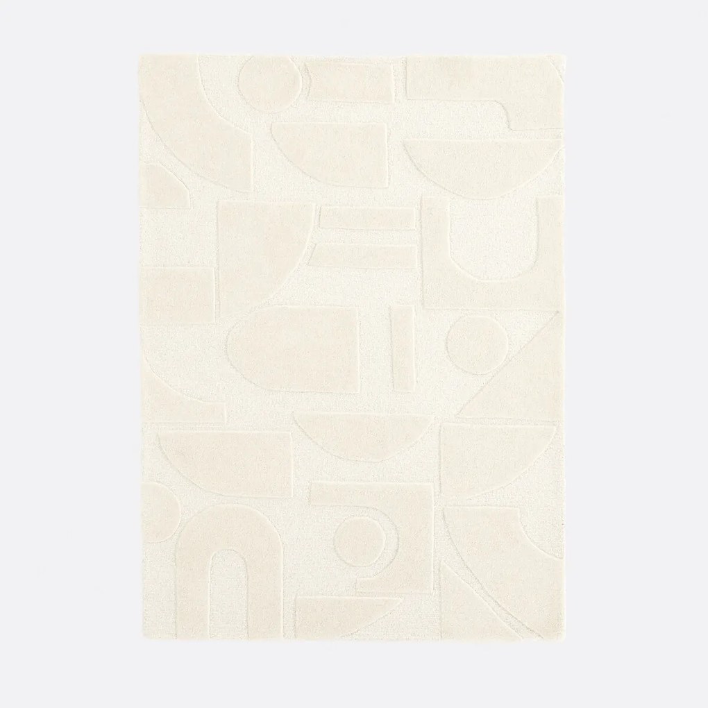 100% wollen vloerkleed met grafisch motief, Melko