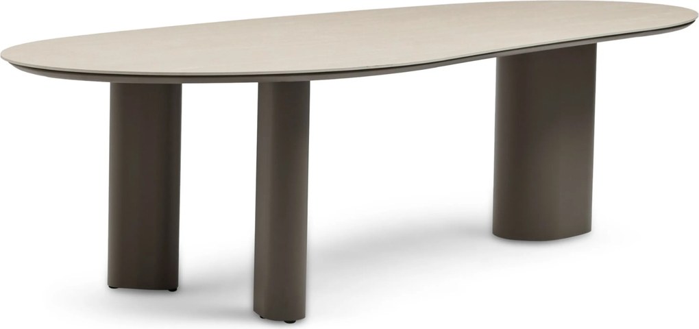 Dining Tuintafel Organische tuintafels 300 x 120 cm Zand/Beige Weave