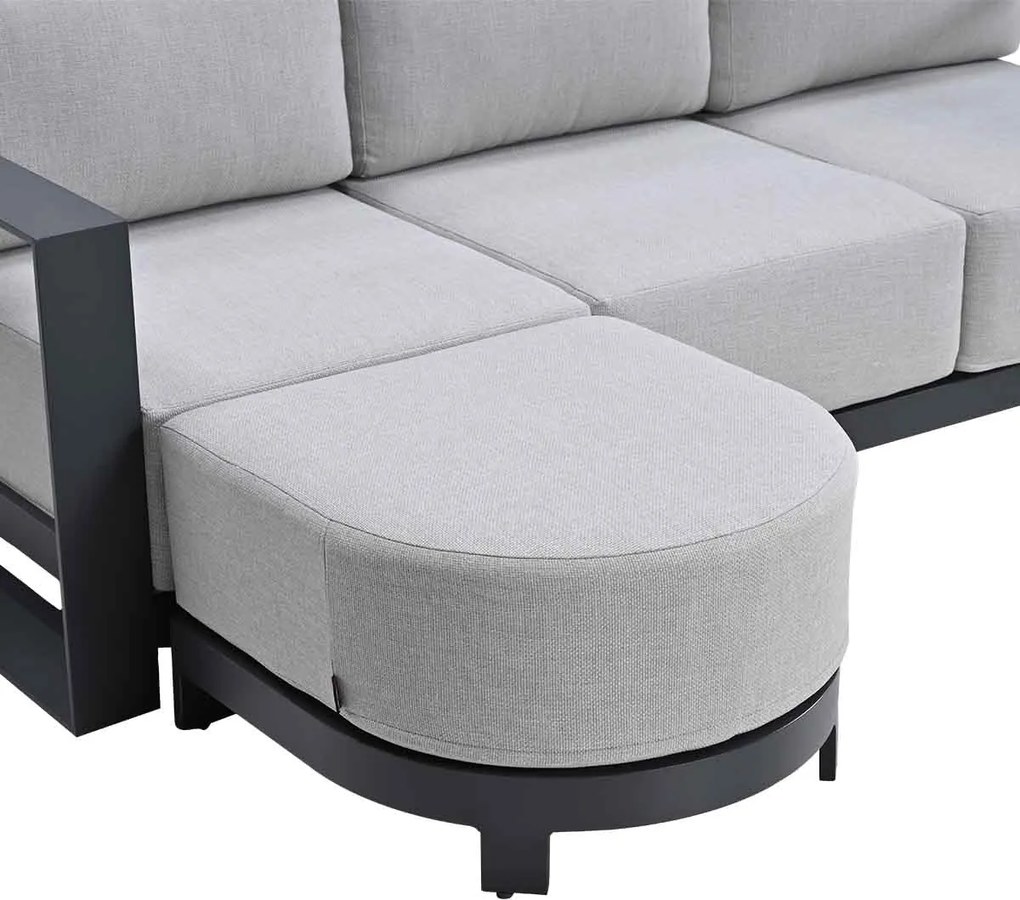 Garden Impressions Malakka loungebank chaise longue - donker grijs