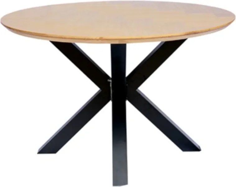 Eettafelblad rond eiken fineer - 120 x 120 x 4 cm