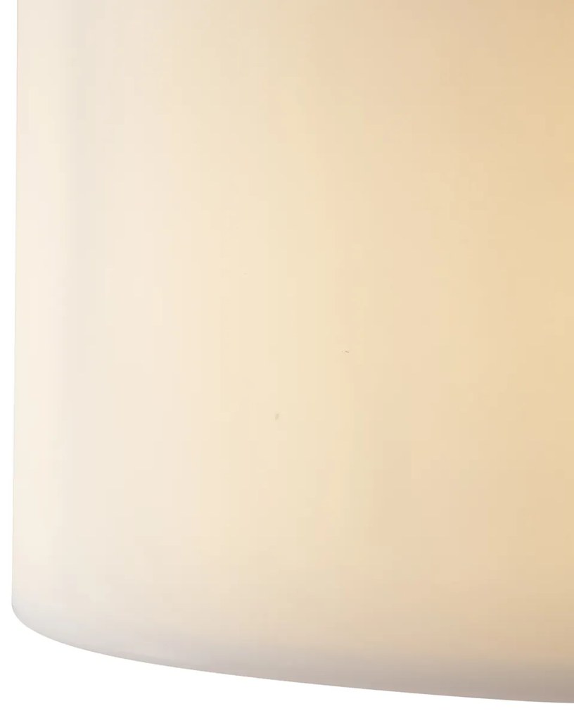 Scandinavische buiten vloerlamp beige met witte kap IP44 - Mississippi Modern E27 IP44 Scandinavisch Buitenverlichting rond