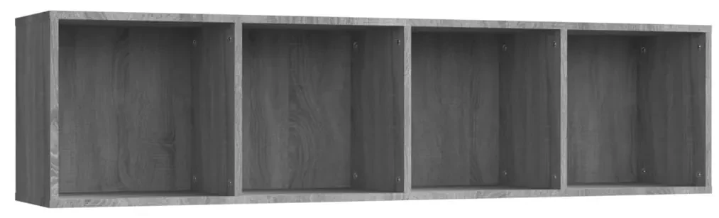 vidaXL Boekenkast/tv-meubel 143x30x36 cm bewerkt hout grijs sonoma