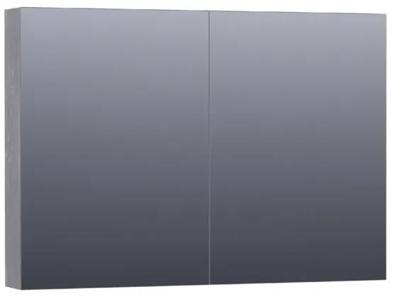 Saniclass Plain Spiegelkast 99x70x15cm Purple Oak SK-PL100PO