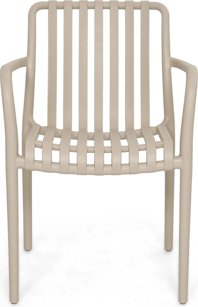 Tuinset 4 personen 909 cm Kunststof Zand/Beige Domani Furniture Alba/Creta