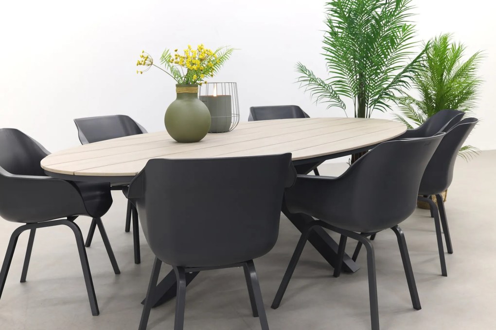 Hartman Sophie Element - Xerix / GI Edison 280x140 cm. tafel - ovale tuinset