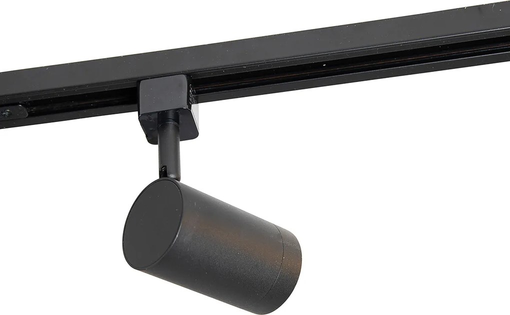 Smart 1-fase railsysteem zwart met 14 spots incl. Wifi GU10 - Iconic Jeana