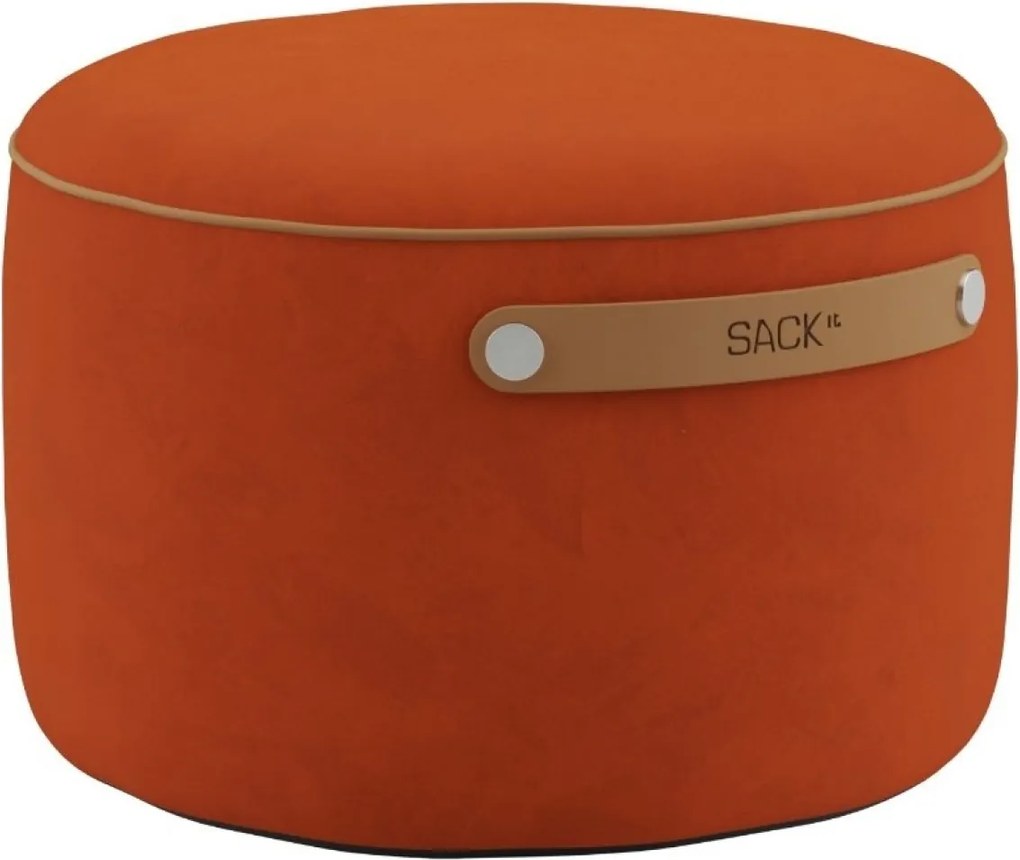 Sackit Pouf Indoor - Orange Jaquard