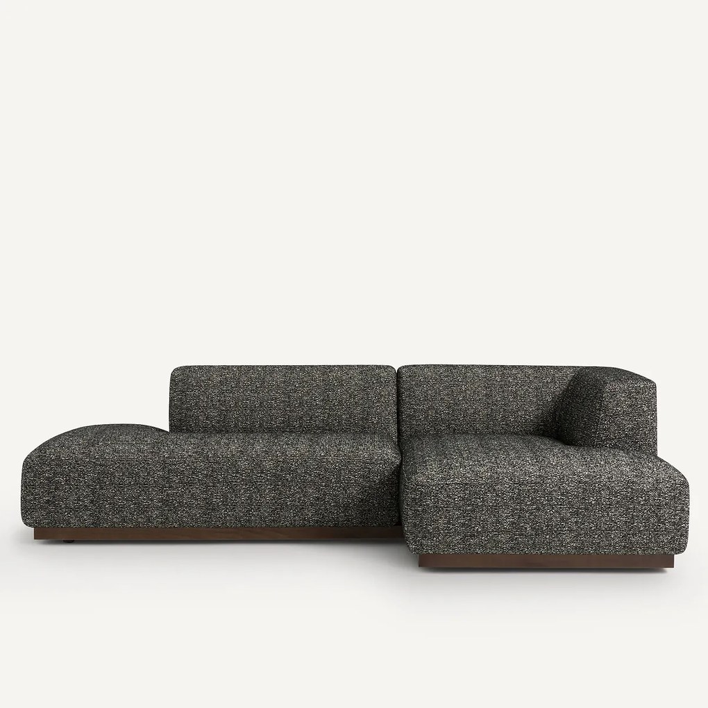 Rechtse hoekbank XL bouclé stof, Jacopo
