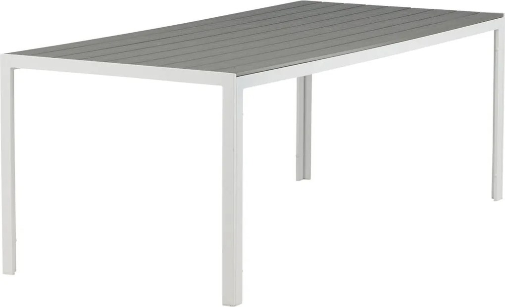 The Outsider Tuintafel - Toscane - Wit/Grijs - Alu/Polywood - 205x90 cm - The Outsider