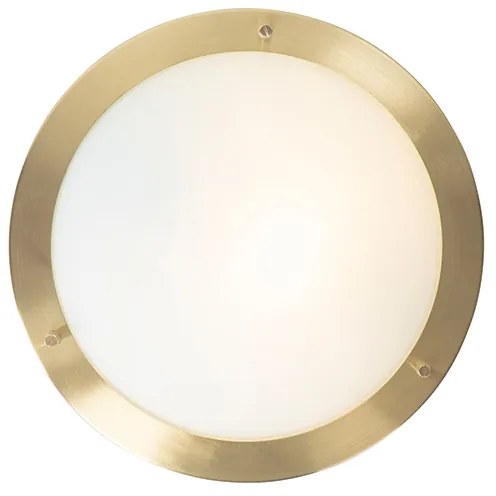 Moderne plafonnière goud 31 cm IP44 - Yuma