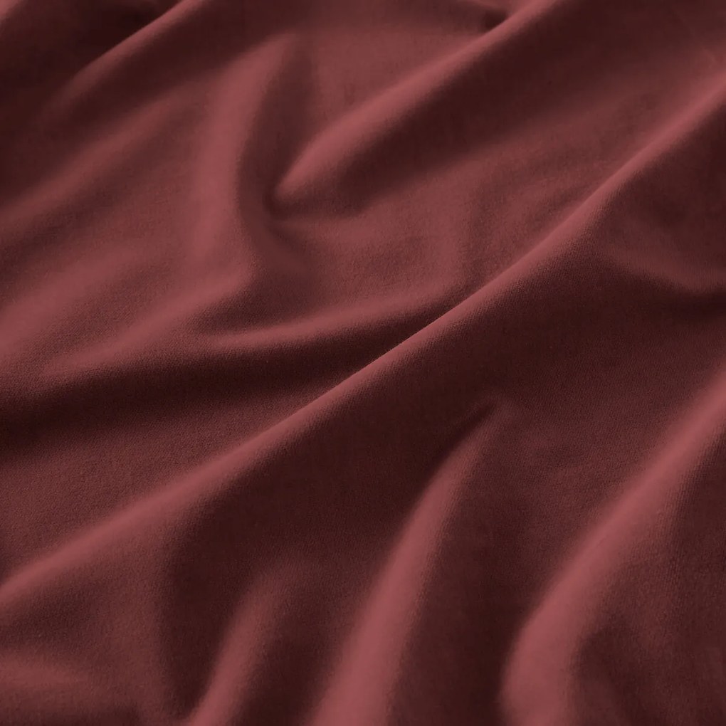 Fluwelen gordijn, met aangerimpelde bies en golf, VELVET