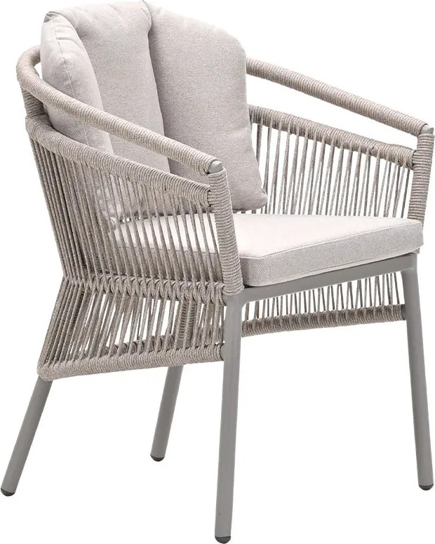 Garden Impressions Sorong tuinset 5-delig - Tulli tuintafel 180x115 cm - light teak vironwood