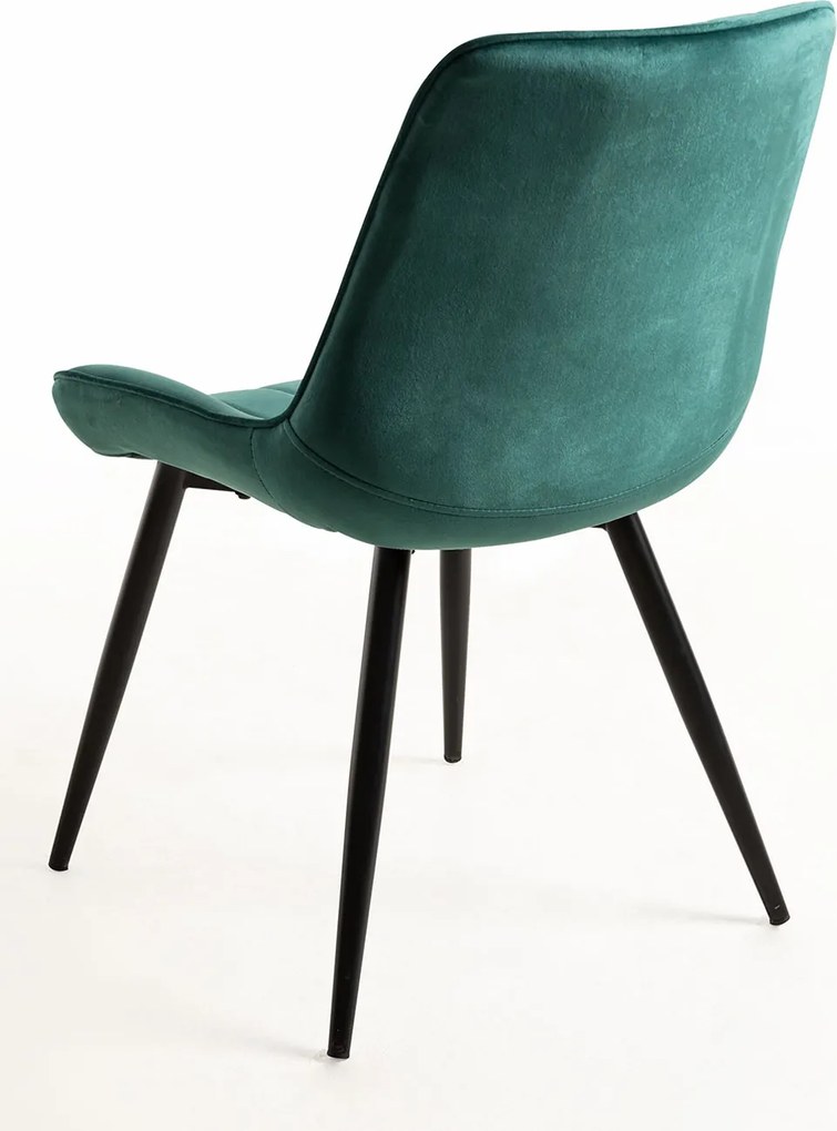 Set 4 Lene Fluwelen Stoelen