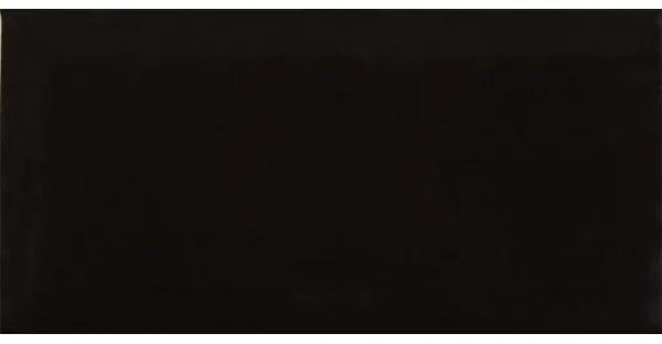 Mosa trocadero wandtegel 9.7X19.7cm rechthoek met facet zwart glans 1001 010020