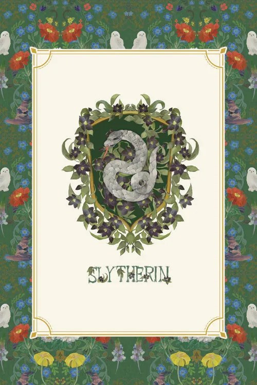 Kunstafdruk Harry Potter - Slytherin