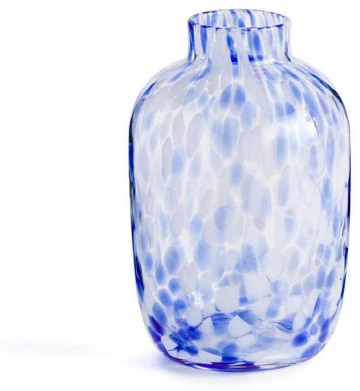 Gevlekte glazen vaas H25 cm Giori