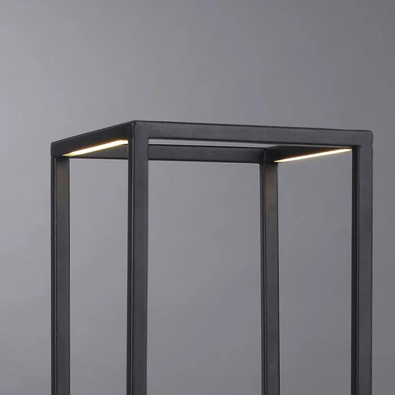 Design tafellamp zwart incl. LED met touch dimmer - Jitske Modern Binnenverlichting Lamp